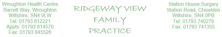 Ridgeway View Family Practice header