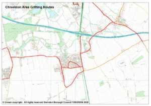 Chiseldon Area Gritting Routes