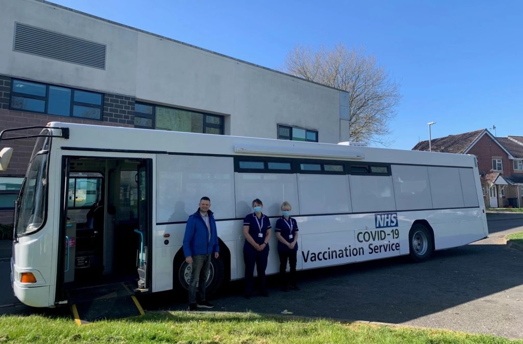 COVID 19 vaccination bus