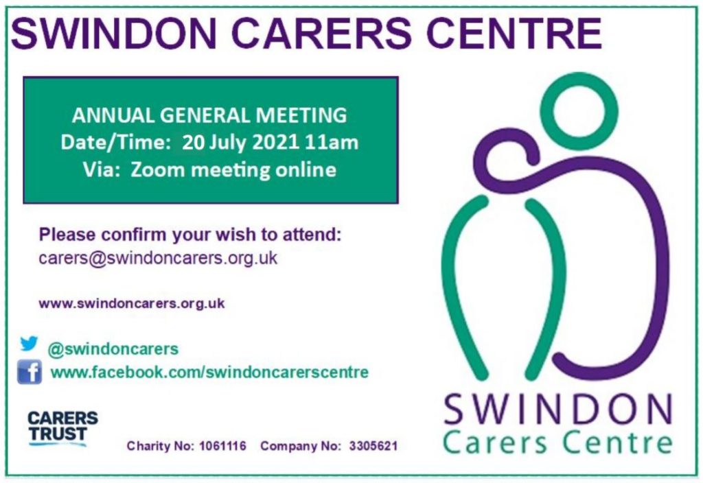 Swindon Carers Centre annual meeting information