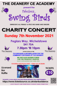 "Swing Birds" Charity Concert poster