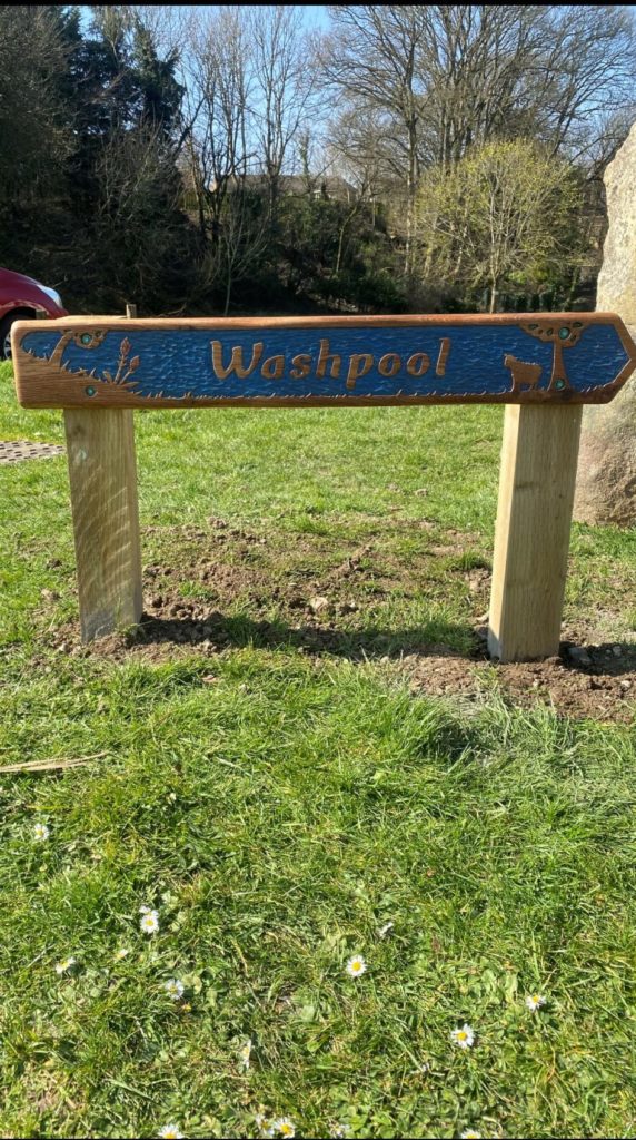 Washpool signpost