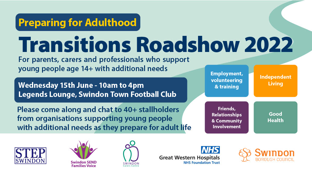 Preparing for Adulthood Transitions Roadshow leaflet