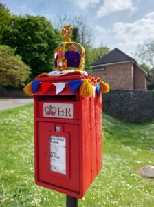 Decorated post box