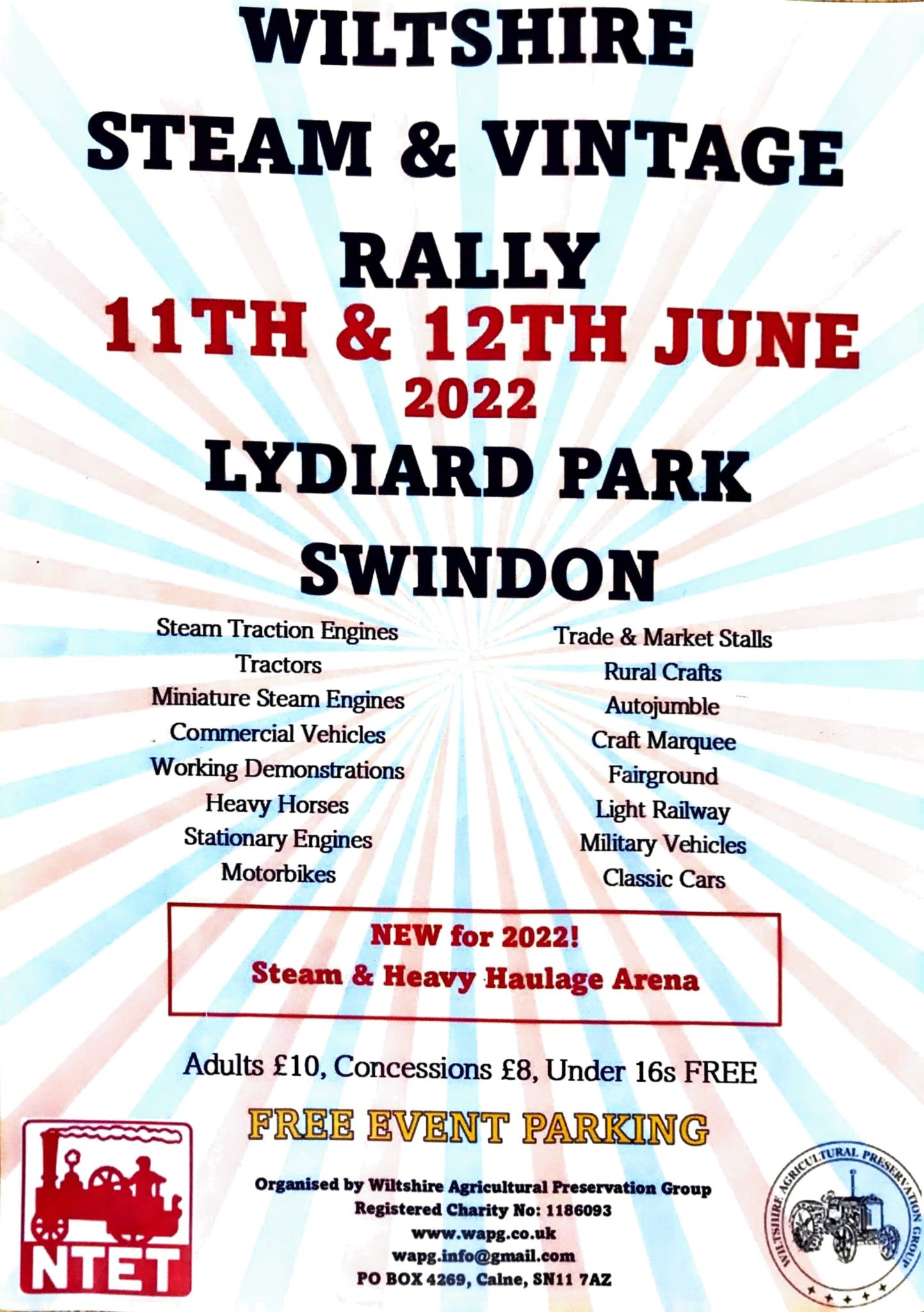 Vintage Steram Rally Lydiard Park 2022 Chiseldon Parish Council