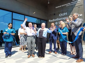 Ribbon cutting ceremony at the new OUH Radiotherapy Centre at Swindon