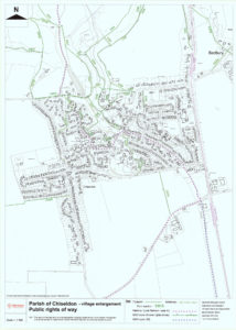Map showing public rights of way
