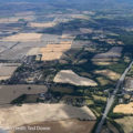 ariel view of Chiseldon and fields