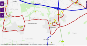 Gritting route map