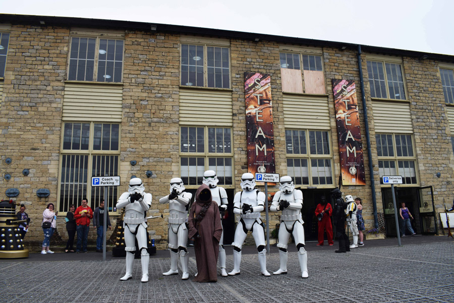 Comic Con event at STEAM Swindon with Star Wars stormtroopers