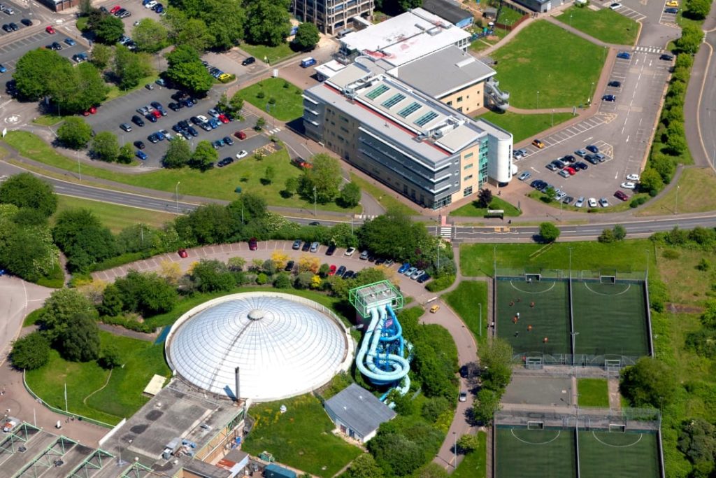 Oasis dome from air