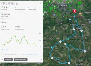 Castles Bike Ride map - longer route