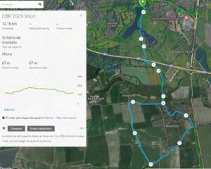 Castles Bike Ride map - short route