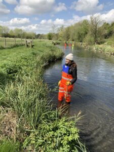 worker in stream.
