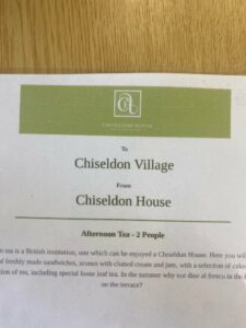 Chiseldon House raffle donation