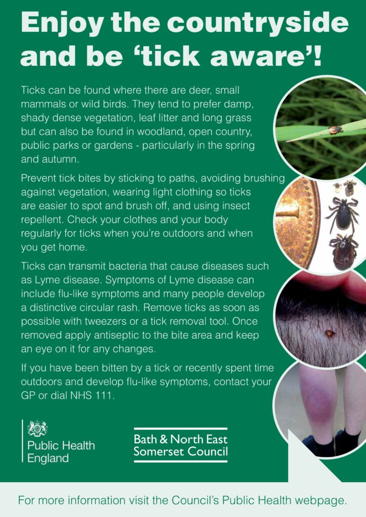 Tick awareness poster