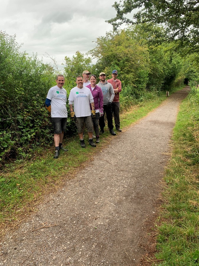 Railway path before work
