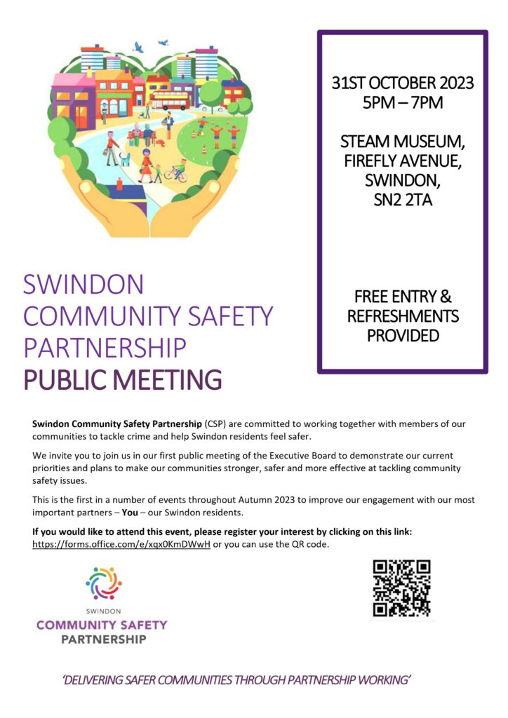 Information poster for Swindon CSP