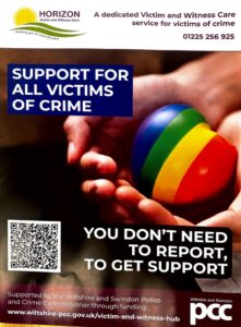 Poster for crime victim support