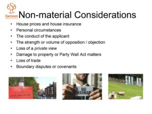 Non material planning considerations