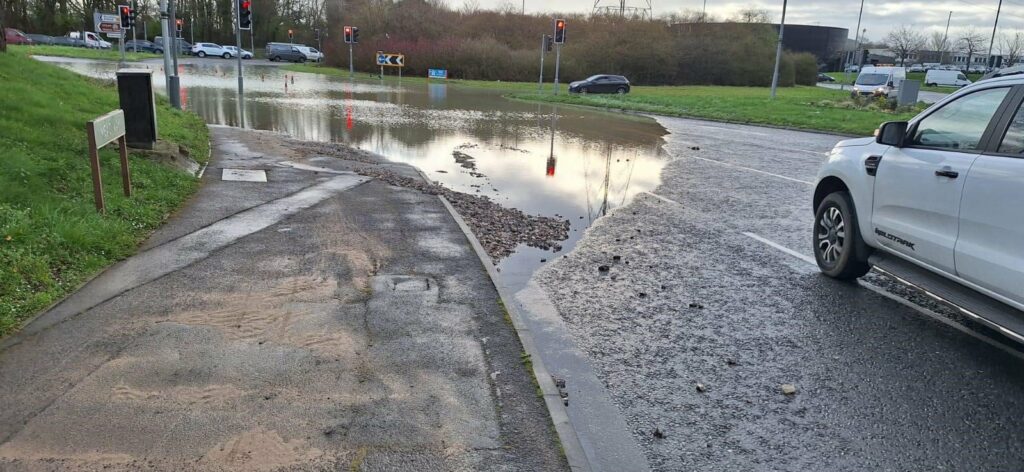 flooded street